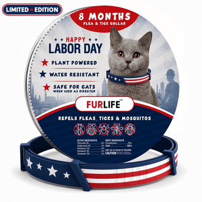 FurLife™ - 8 Months All Natural Flea and Tick Collar for Cats